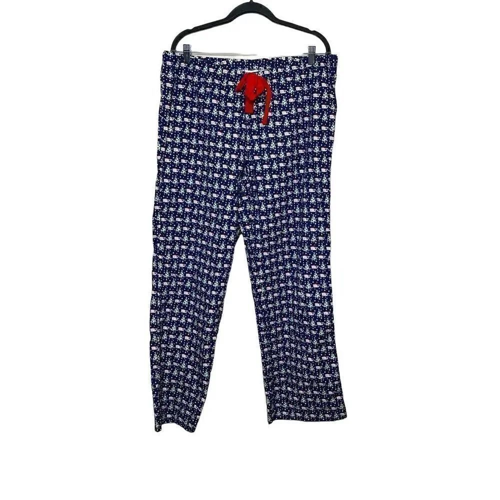 Vineyard Vines NWT Santa whale and tree Christmas lounge pants size L
